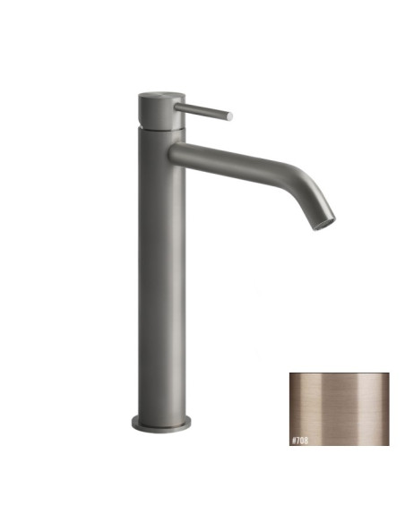 Miscelatore Lavabo alto Gessi serie 316 Flessa bocca lunga 54006 con flessibili di collegamento - Kallea