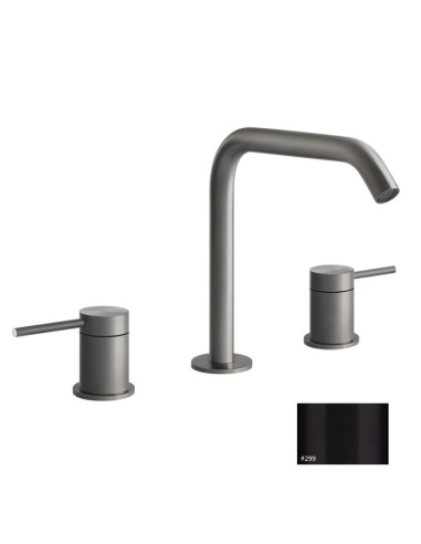 Miscelatore Lavabo medio Gessi serie 316 Flessa 3 fori cod.54012 con flessibili di collegamento - Kallea