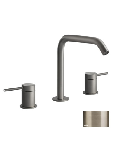 Miscelatore Lavabo medio Gessi serie 316 Flessa 3 fori cod.54012 con flessibili di collegamento - Kallea