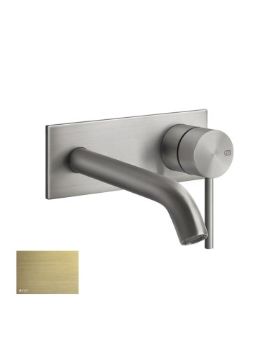 Miscelatore Gessi a incasso per lavabo canna media serie 316 Flessa cod.54088 + 54198 con parte incasso - Kallea