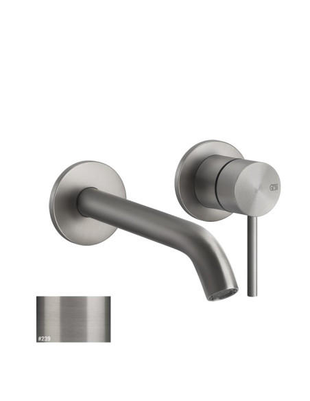 Miscelatore Gessi per lavabo a parete canna lunga serie 316 Flessa cod.54086 esterna cod.54198 incasso - Kallea