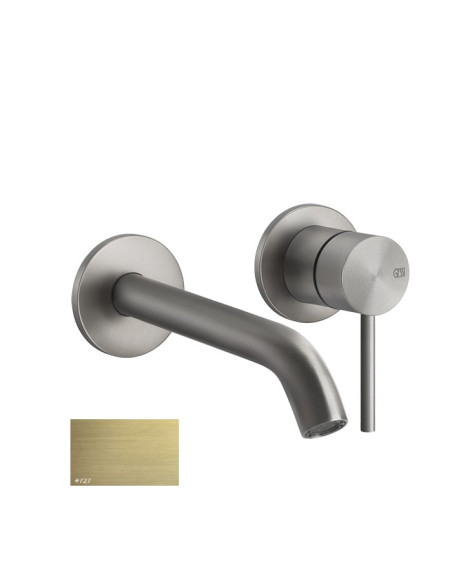 Miscelatore Gessi per lavabo a parete canna lunga serie 316 Flessa cod.54086 esterna cod.54198 incasso - Kallea