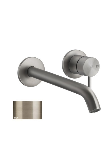 Miscelatore Gessi per lavabo a parete canna personalizzabile serie 316 Flessa cod.54089 esterna cod.54198 incasso - Kallea