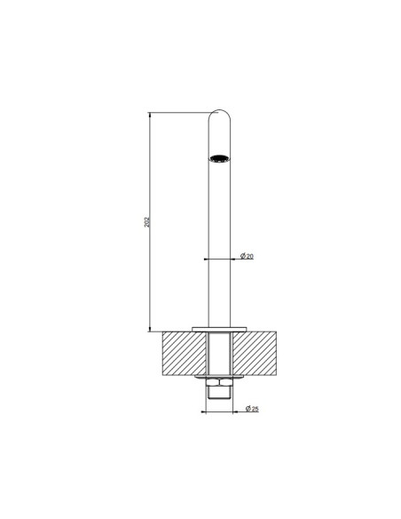 Bocca Lavabo media Gessi serie 316 cod.54091 - Kallea