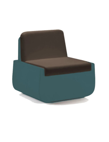 Poltrona Bold Armchair Plust con cuscino in polietilene interno esterno - Kallea