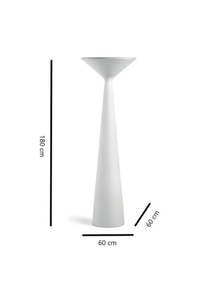 Lampada Plust serie Tebe lamp Indoor H180 cm per interno in polietilene con kit luce - Kallea