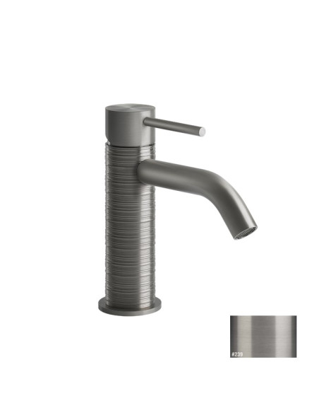 Miscelatore lavabo Gessi serie 316 Trame cod.54302 senza scarico con flessibili di collegamento - Kallea