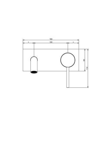 Miscelatore Gessi a incasso per lavabo canna lunga serie 316 Trame cod.54390 + 54198 con parte incasso - Kallea