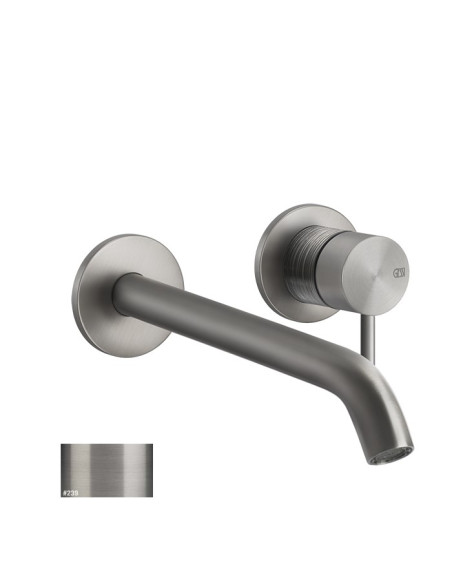 Miscelatore Gessi a incasso per lavabo canna lunghezza personalizzabile serie 316 Trame cod.54389 + 54198 con parte incasso -...