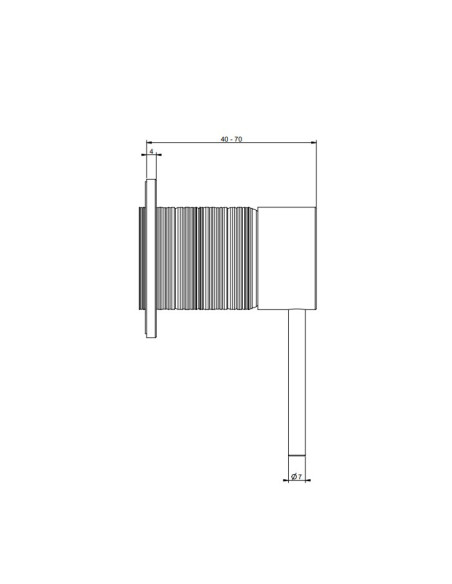 Miscelatore a parete lavabo/doccia Gessi 1 via serie 316 Trama cod.54319 esterna cod.54055 incasso - Kallea