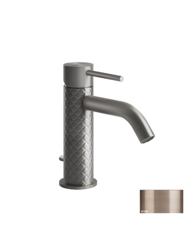 Miscelatore lavabo Gessi serie 316 Intreccio cod.54101 con scarico e flessibili di collegamento - Kallea