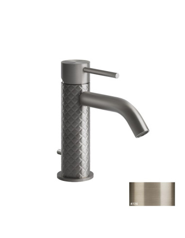 Miscelatore lavabo Gessi serie 316 Intreccio cod.54101 con scarico e flessibili di collegamento - Kallea