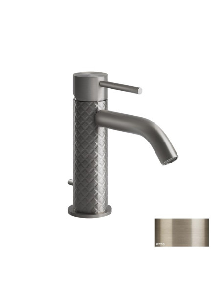 Miscelatore lavabo Gessi serie 316 Intreccio cod.54101 con scarico e flessibili di collegamento - Kallea