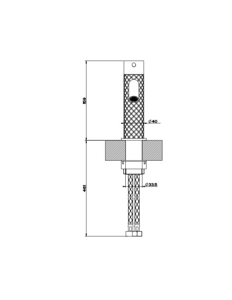 Miscelatore lavabo Gessi serie 316 Intreccio cod.54102 con flessibili di collegamento - Kallea