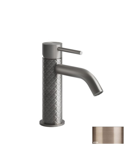 Miscelatore lavabo Gessi serie 316 Intreccio cod.54102 con flessibili di collegamento - Kallea