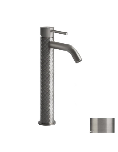 Miscelatore Lavabo alto Gessi serie 316 Intreccio bocca corta cod.54109 con flessibili di collegamento - Kallea