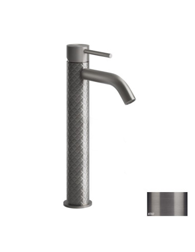 Miscelatore Lavabo alto Gessi serie 316 Intreccio bocca corta cod.54109 con flessibili di collegamento - Kallea