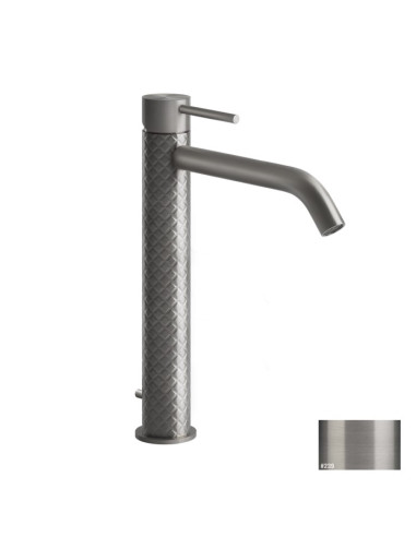 Miscelatore Lavabo alto Gessi serie 316 Intreccio bocca lunga 54103 con scarico e flessibili di collegamento - Kallea