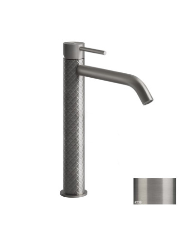 Miscelatore Lavabo alto Gessi serie 316 Intreccio bocca lunga 54106 con flessibili di collegamento - Kallea