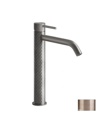 Miscelatore Lavabo alto Gessi serie 316 Intreccio bocca lunga 54106 con flessibili di collegamento - Kallea