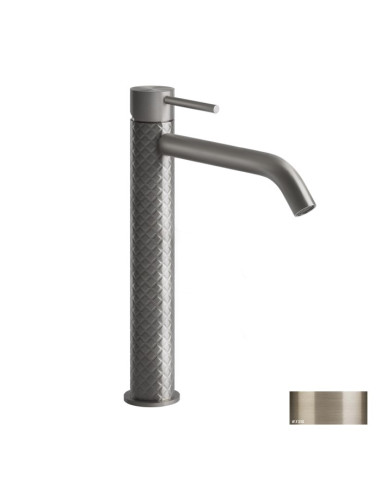 Miscelatore Lavabo alto Gessi serie 316 Intreccio bocca lunga 54106 con flessibili di collegamento - Kallea