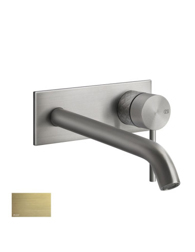 Miscelatore Gessi a incasso per lavabo canna lunga serie 316 Intreccio cod.54190 + 54198 con parte incasso - Kallea