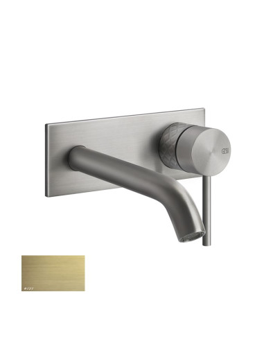 Miscelatore Gessi a incasso per lavabo canna lunghezza personalizzabile serie 316 Intreccio cod.54184 + 54198 con parte incas...