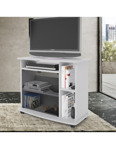 Mobile porta TV Crescendo 80 81x40x72H cm bianco frassinato - Kallea