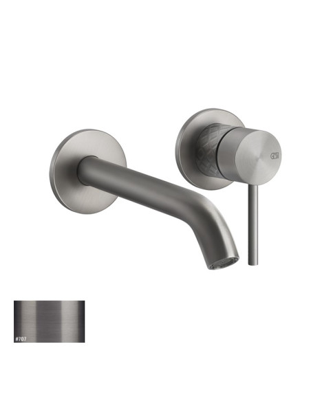 Miscelatore Gessi a incasso per lavabo canna lunga serie 316 Intreccio cod.54186 + 54198 con parte incasso - Kallea