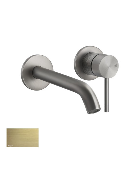 Miscelatore Gessi a incasso per lavabo canna lunga serie 316 Intreccio cod.54186 + 54198 con parte incasso - Kallea