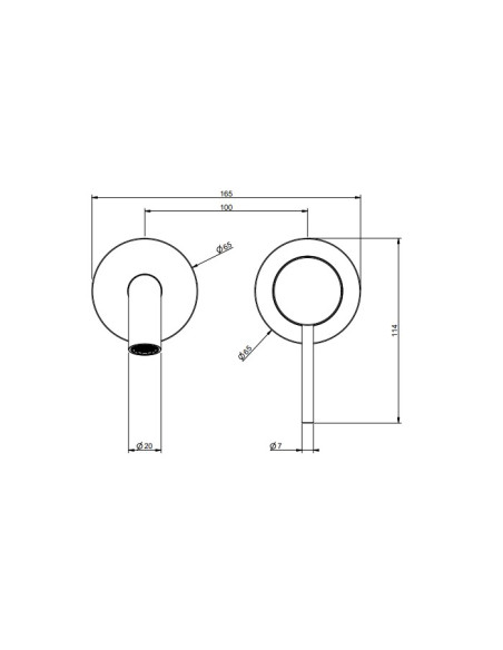 Miscelatore Gessi a incasso per lavabo canna lunghezza personalizzabile serie 316 Intreccio cod.54189 + 54198 con parte incas...