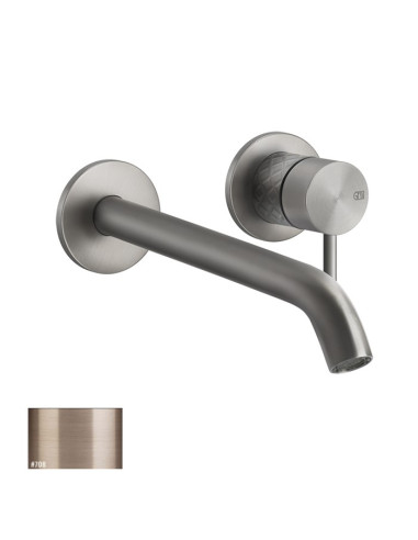 Miscelatore Gessi a incasso per lavabo canna lunghezza personalizzabile serie 316 Intreccio cod.54189 + 54198 con parte incas...