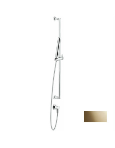 Asta saliscendi Gessi serie Inciso cod.58142 con presa acqua doccetta anticalcare e flessibile 150cm - Kallea