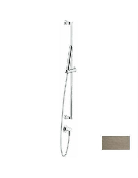 Asta saliscendi Gessi serie Inciso cod.58142 con presa acqua doccetta anticalcare e flessibile 150cm - Kallea