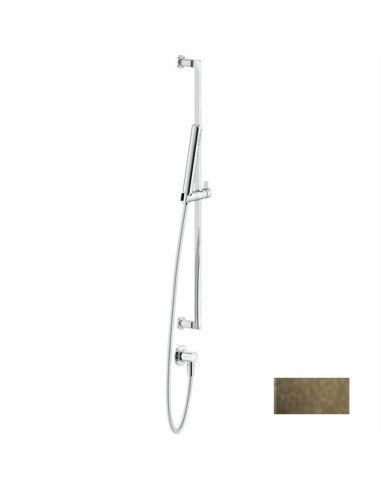 Asta saliscendi Gessi serie Inciso cod.58142 con presa acqua doccetta anticalcare e flessibile 150cm - Kallea