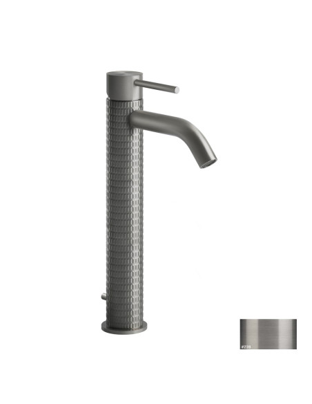 Miscelatore Lavabo alto Gessi serie 316 Meccanica bocca corta cod.54204 con scarico e flessibili di collegamento - Kallea