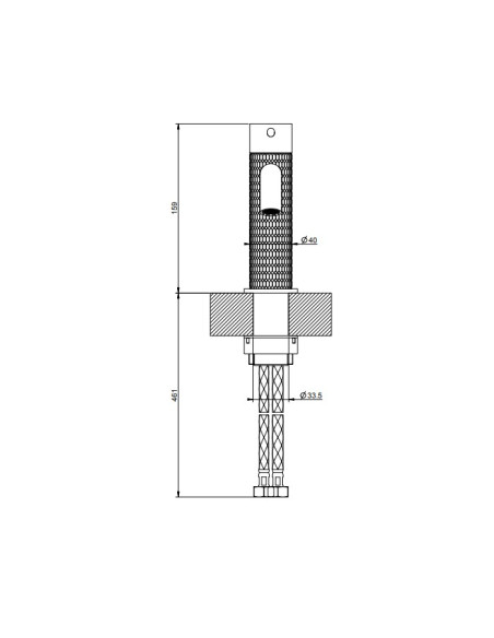 Miscelatore lavabo Gessi serie 316 meccanica cod.54202 con flessibili di collegamento - Kallea