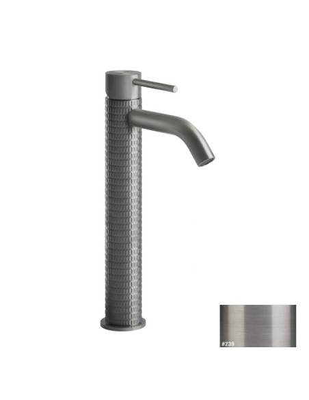 Miscelatore Lavabo alto Gessi serie 316 meccanica bocca corta cod.54209 senza scarico con flessibili di collegamento - Kallea