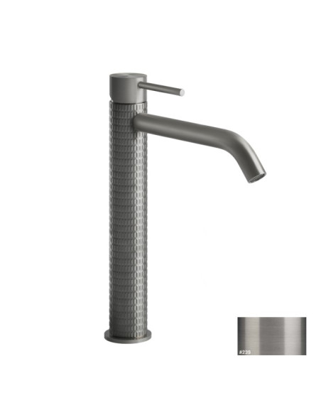 Miscelatore Lavabo alto Gessi serie 316 Meccanica bocca lunga 54206 con flessibili di collegamento - Kallea