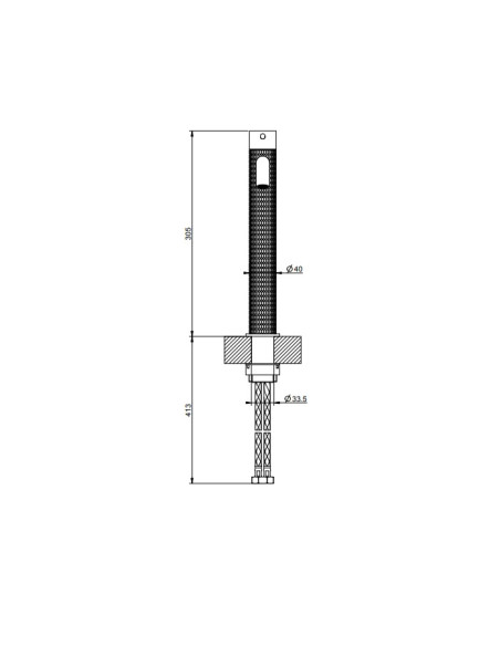 Miscelatore Lavabo alto Gessi serie 316 Meccanica bocca lunga 54206 con flessibili di collegamento - Kallea