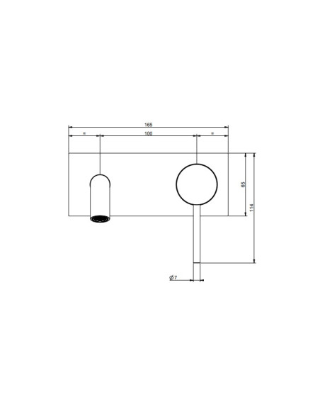 Miscelatore Gessi a incasso per lavabo canna lunga serie 316 Meccanica cod.54290 + 54198 con parte incasso - Kallea