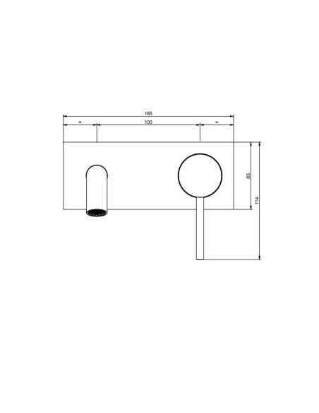 Miscelatore Gessi a incasso per lavabo canna lunghezza personalizzabile serie 316 Meccanica cod.54284 + 54198 parte incasso -...