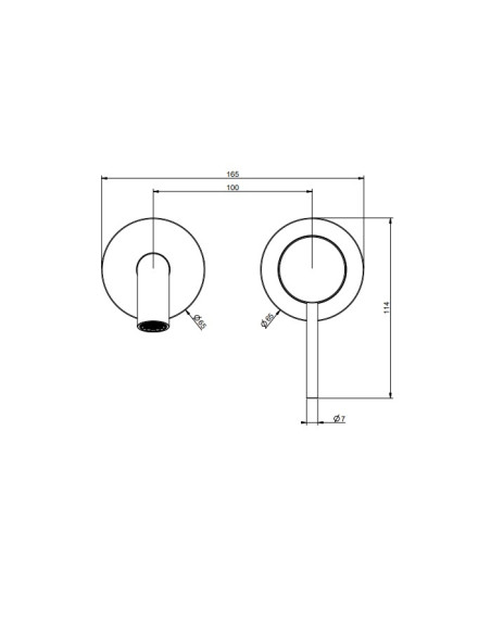 Miscelatore Gessi a incasso per lavabo canna lunghezza personalizzabile serie 316 Meccanica cod.54389 + 54198 con parte incas...