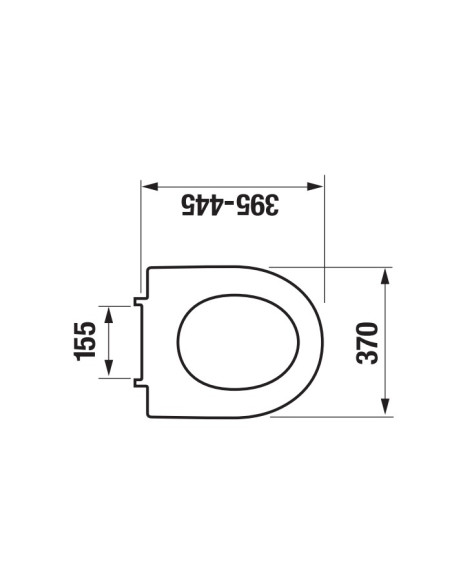 Copriwater Jika serie Lyra plus in termoindurente bianco chiusura non rallentata cerniere cromo - Kallea