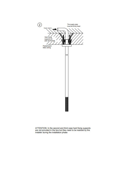 Bocca lavabo a soffitto Gessi serie 316 Meccanica cod.54299 senza scarico - Kallea