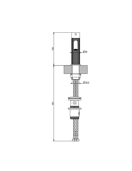 Miscelatore lavabo Gessi serie 316 Cesello cod.54401 con scarico e flessibili di collegamento - Kallea