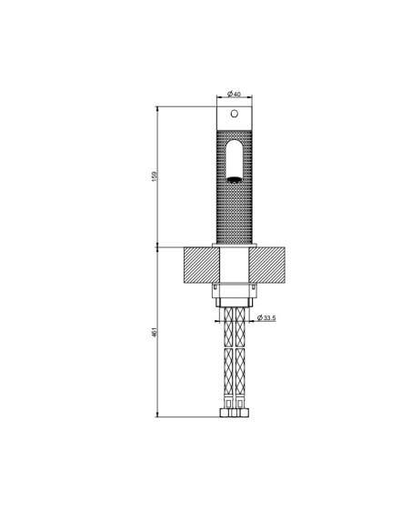 Miscelatore lavabo Gessi serie 316 Cesello cod.54402 con flessibili di collegamento - Kallea