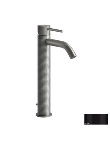 Miscelatore Lavabo alto Gessi serie 316 Cesello bocca corta cod.54404 con scarico e flessibili di collegamento - Kallea