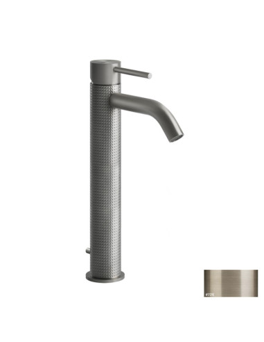 Miscelatore Lavabo alto Gessi serie 316 Cesello bocca corta cod.54404 con scarico e flessibili di collegamento - Kallea