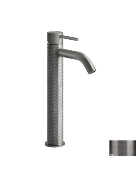 Miscelatore Lavabo alto Gessi serie 316 Cesello bocca corta cod.54409 senza scarico con flessibili di collegamento - Kallea